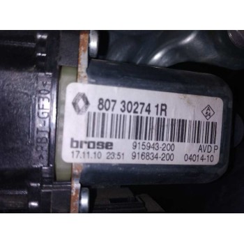 Recambio de elevalunas delantero derecho para renault scenic iii bose edition referencia OEM IAM 807302741R  