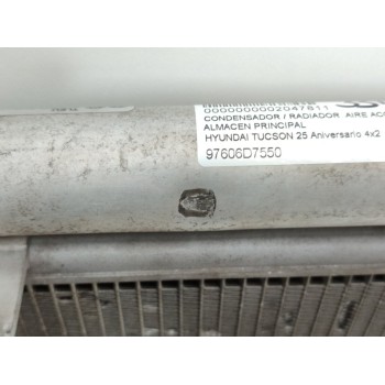 Recambio de condensador / radiador aire acondicionado para hyundai tucson 25 aniversario 4x2 referencia OEM IAM 97606D7550  