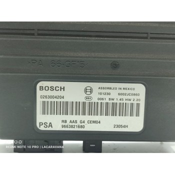 Recambio de modulo electronico para citroën berlingo station wagon sx multispace referencia OEM IAM 9663821680  