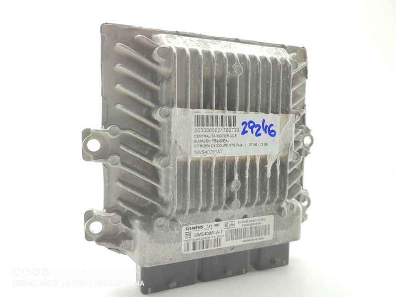 Recambio de centralita motor uce para citroën c4 coupe vts plus referencia OEM IAM 5WS40281AT  