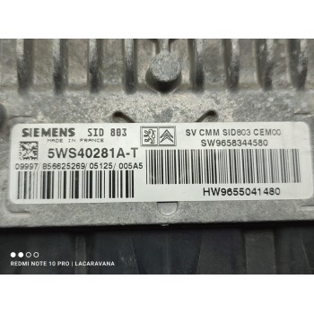 Recambio de centralita motor uce para citroën c4 coupe vts plus referencia OEM IAM 5WS40281AT  