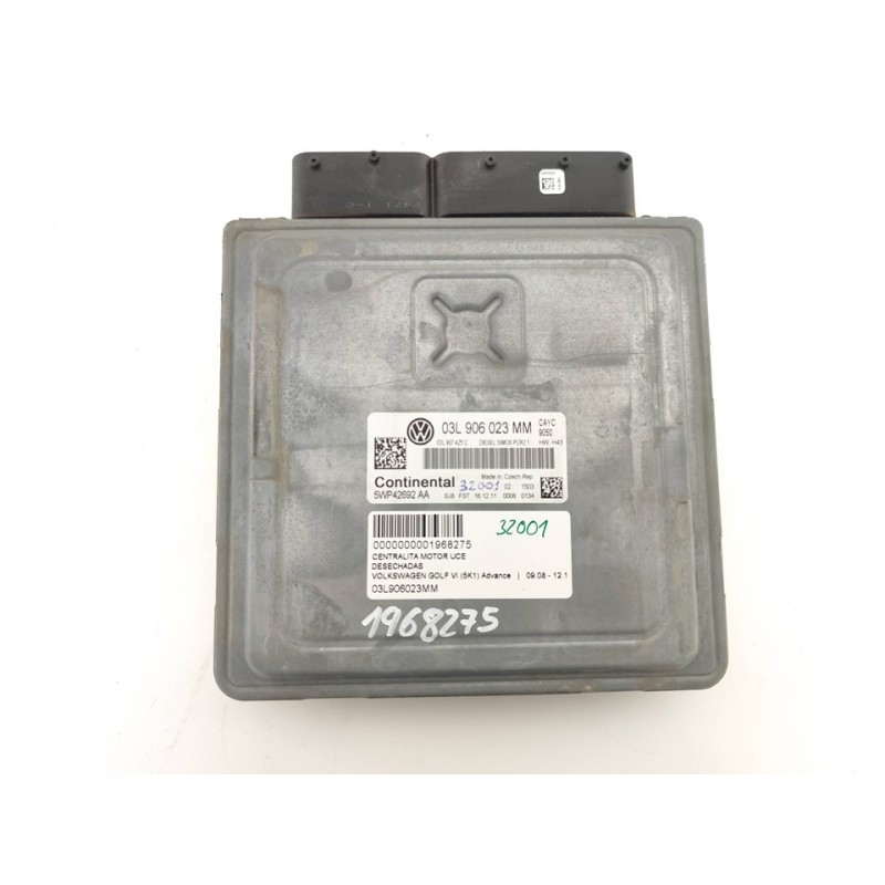 Recambio de centralita motor uce para volkswagen golf vi (5k1) advance referencia OEM IAM 03L906023MM  