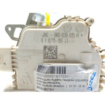 Recambio de cerradura puerta trasera izquierda para audi q3 (8ug) attraction referencia OEM IAM 8K0839015H  