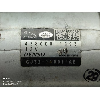 Recambio de motor arranque para land rover evoque se referencia OEM IAM 4380001993  