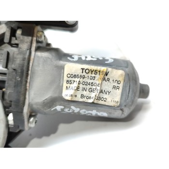 Recambio de motor elevalunas trasero izquierdo para toyota auris hybrid active referencia OEM IAM 8570102010  