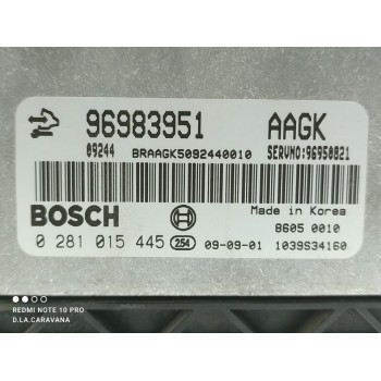 Recambio de centralita motor uce para chevrolet cruze lt referencia OEM IAM 0281015445  