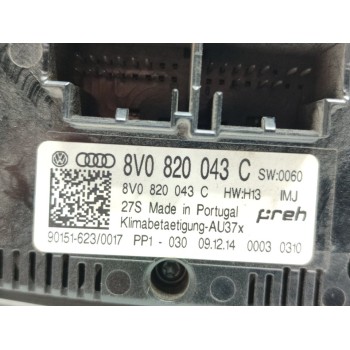 Recambio de mando climatizador para audi a3 (8v) ambiente referencia OEM IAM 8V0820043C  