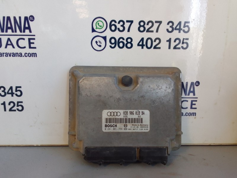 Recambio de centralita motor uce para audi a3 (8l) 1.9 tdi ambiente referencia OEM IAM 038906018BA  