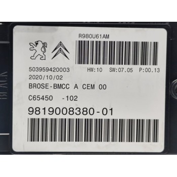 Recambio de modulo electronico para opel grandland x ultimate referencia OEM IAM 9819008380  