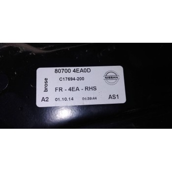 Recambio de elevalunas delantero derecho para nissan qashqai (j11) 360 referencia OEM IAM WR18003  