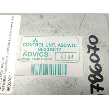 Recambio de centralita abs para mitsubishi montero (v80/v90) 3.2 di-d intense (3-ptas.) referencia OEM IAM 8633A017  