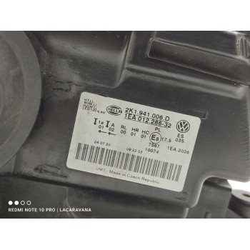 Recambio de faro derecho para volkswagen caddy furgón/kombi maxi furgón bmt referencia OEM IAM 2K1941006D  