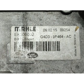 Recambio de enfriador egr para jaguar xe pure referencia OEM IAM G4D39F464AC  