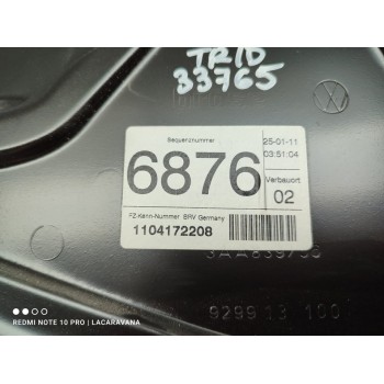 Recambio de elevalunas trasero derecho para volkswagen passat lim. (362) advance bluemotion referencia OEM IAM 3AA839756  
