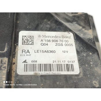 Recambio de faro derecho para mercedes-benz clase gla (w156) gla 200 cdi (156.908) referencia OEM IAM A1569067000  