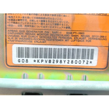 Recambio de airbag delantero derecho para nissan patrol gr (y61) básico referencia OEM IAM KPVB298Y280072  
