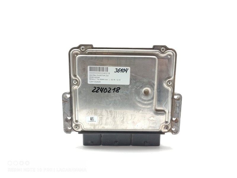 Recambio de centralita motor uce para renault talisman zen referencia OEM IAM 0281032928  