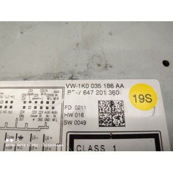 Recambio de sistema audio / radio cd para volkswagen passat lim. (362) advance bluemotion referencia OEM IAM 1K0035186AA  