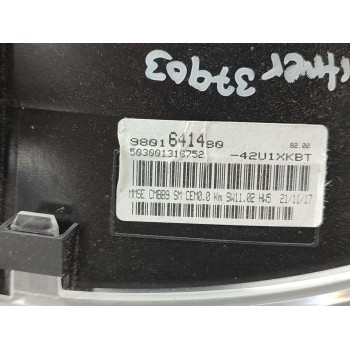 Recambio de cuadro instrumentos para peugeot partner kombi active referencia OEM IAM 9801641480  