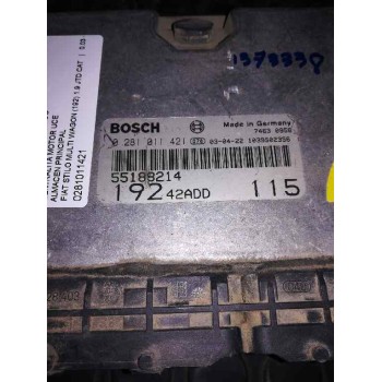 Recambio de centralita motor uce para fiat stilo multi wagon (192) 1.9 jtd cat referencia OEM IAM 55188214  