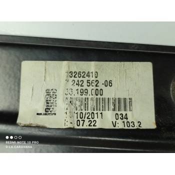 Recambio de elevalunas delantero derecho para bmw serie 1 lim. (f20) 116d referencia OEM IAM 724256206  