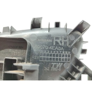 Recambio de maneta interior trasera derecha para nissan qashqai (j11) tekna referencia OEM IAM 806704EA1A  
