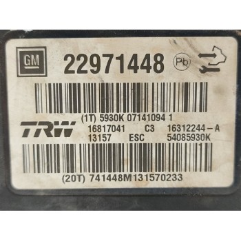 Recambio de abs para opel insignia berlina cosmo referencia OEM IAM 22971448  