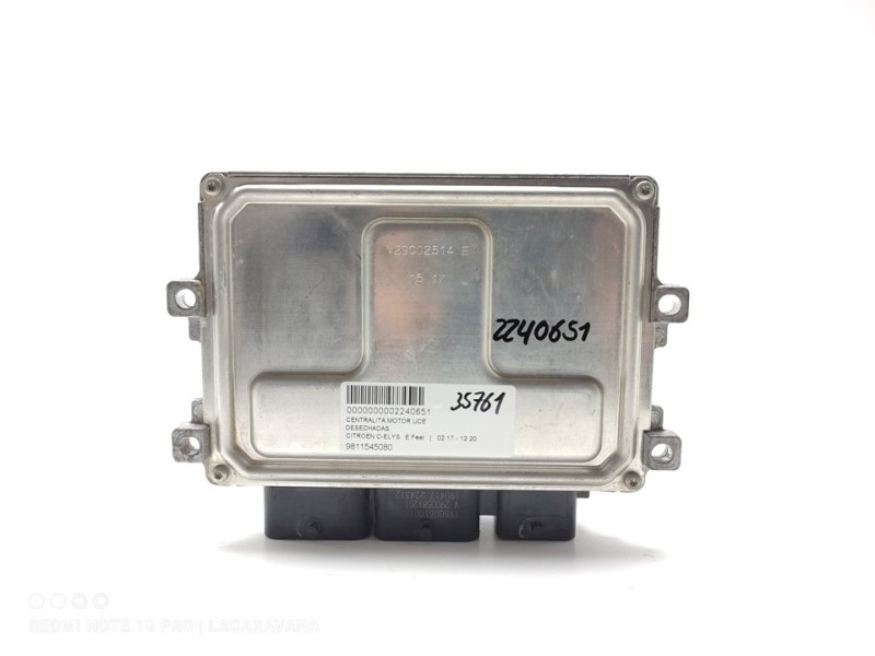 Recambio de centralita motor uce para citroën c-elysée exclusive referencia OEM IAM 9811545080  