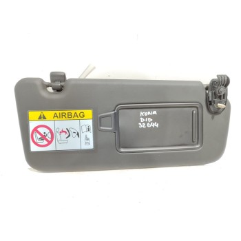 Recambio de parasol derecho para hyundai kona essence 2wd referencia OEM IAM 85220J9210TRY  