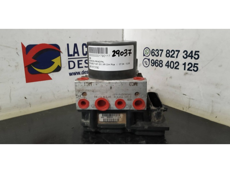 Recambio de abs para peugeot 307 (s1) xr clim plus referencia OEM IAM 9651873780  