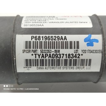 Recambio de transmision central trasera para jeep wrangler / wrangler unlimited sahara referencia OEM IAM 68196529AA  