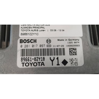 Recambio de centralita motor uce para toyota auris luna+ referencia OEM IAM 8966102Y10  