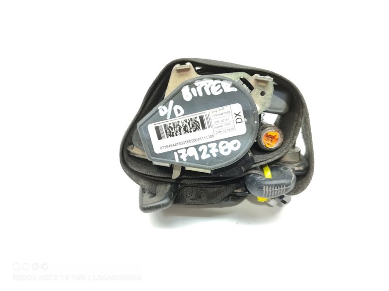 Recambio de cinturon seguridad delantero derecho para peugeot bipper referencia OEM IAM 7354644760E  