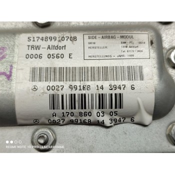 Recambio de airbag lateral delantero izquierdo para mercedes-benz clase clk (w208) coupe 320 (208.365) referencia OEM IAM A17086