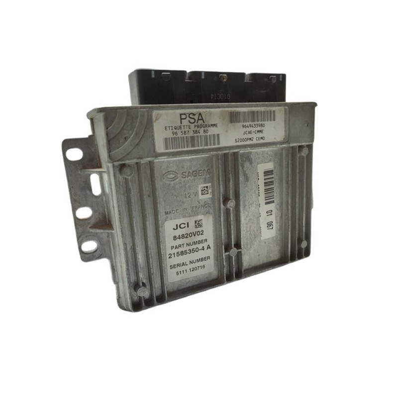 Recambio de centralita motor uce para peugeot 1007 sport referencia OEM IAM 9658738480  