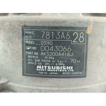 Recambio de compresor aire acondicionado para citroën c4 aircross attraction referencia OEM IAM 7813A628  