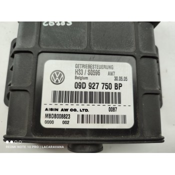 Recambio de centralita cambio automatico para volkswagen touareg (7la) tdi r5 referencia OEM IAM 09D927750BP  