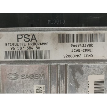 Recambio de centralita motor uce para peugeot 1007 sport referencia OEM IAM 9658738480  