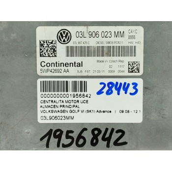 Recambio de centralita motor uce para volkswagen golf vi (5k1) advance referencia OEM IAM 03L906023MM  