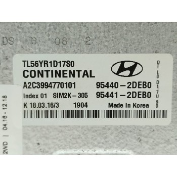 Recambio de centralita motor uce para hyundai tucson style blue 2wd referencia OEM IAM 954402DEB0  