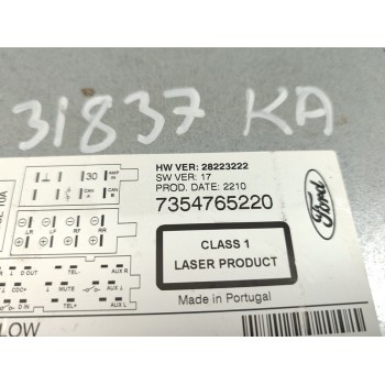 Recambio de sistema audio / radio cd para ford ka (ccu) titanium referencia OEM IAM 7354765220  