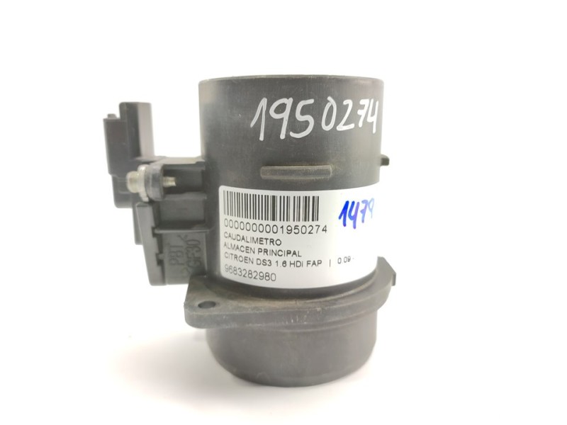 Recambio de caudalimetro para citroën ds3 1.6 hdi fap referencia OEM IAM 9683282980  
