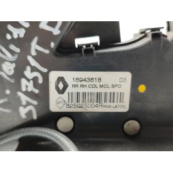 Recambio de cerradura puerta trasera derecha para renault talisman icon referencia OEM IAM 825025004R  