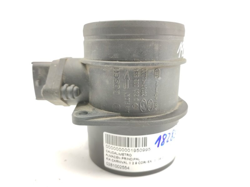 Recambio de caudalimetro para kia carnival ii 2.9 cdri ex referencia OEM IAM 0281002554  