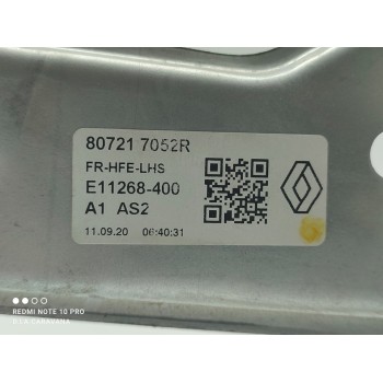 Recambio de elevalunas delantero izquierdo para renault kadjar business referencia OEM IAM 807217052R  