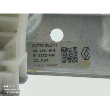 Recambio de elevalunas trasero derecho para renault kadjar business referencia OEM IAM 827203827R  