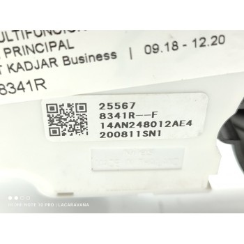 Recambio de mando luces para renault kadjar business referencia OEM IAM 255678341R  