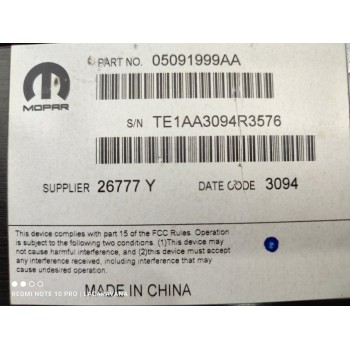 Recambio de amplificador de sonido para jeep cherokee limited 4wd referencia OEM IAM 68200272AA  