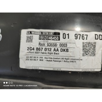 Recambio de guarnecido puerta delantera derecha para volkswagen polo advance referencia OEM IAM 2G4867012AA  