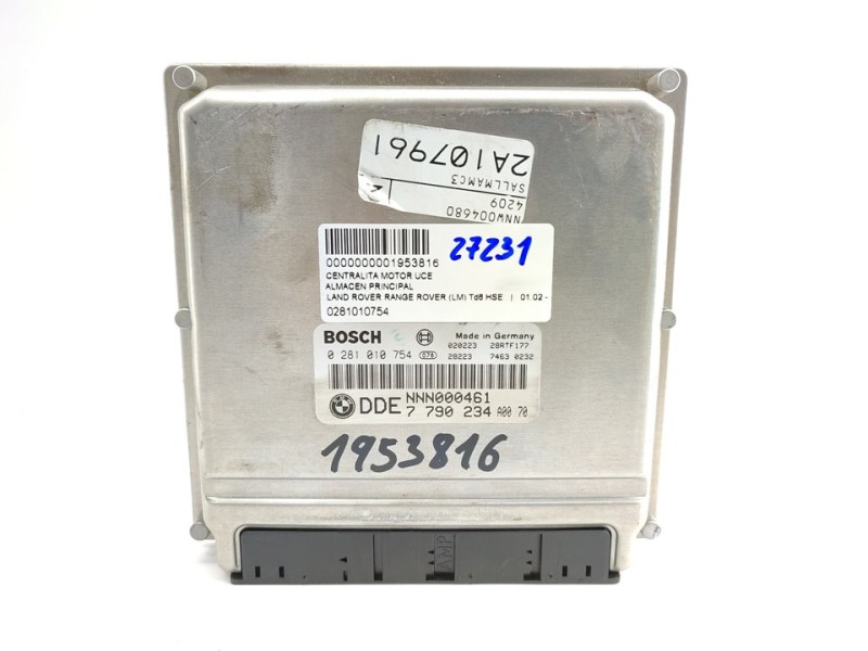 Recambio de centralita motor uce para land rover range rover (lm) td6 hse referencia OEM IAM 0281010754  